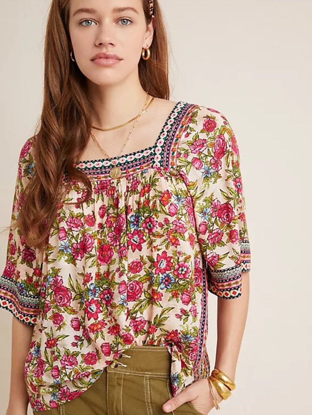 Vineet Bahl Anthropologie Katerina Blouse Size XS Excellent Condition